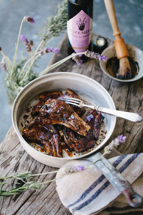 Lamb Chops with Lavender Vinegar Reduction Recipe